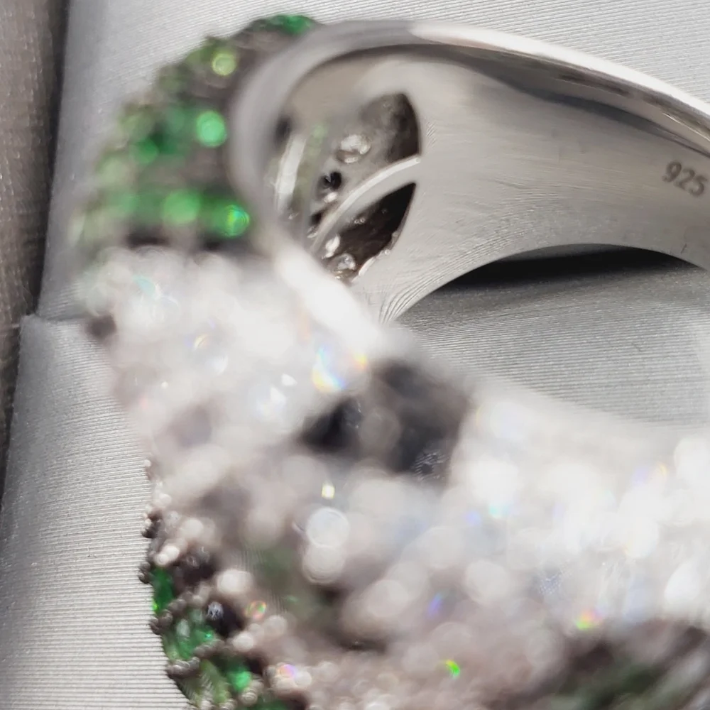 925 Sterling Silver Modern Statement Ring